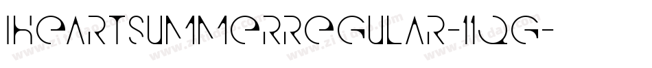 IHeartSummerRegular-11qg字体转换