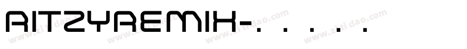 RitzyRemix字体转换