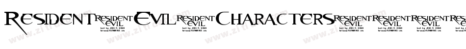 Resident-Evil-Characters字体转换
