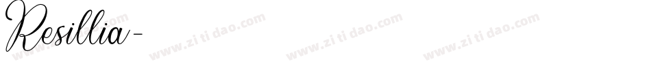 Resillia字体转换