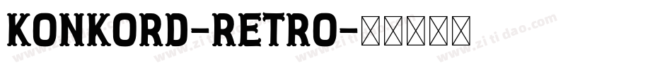 Konkord-Retro字体转换