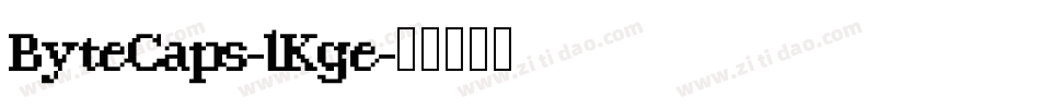 ByteCaps-lKge字体转换