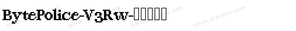 BytePolice-V3Rw字体转换