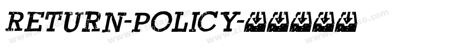 Return-Policy字体转换
