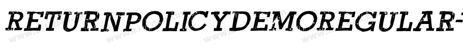 ReturnPolicyDemoRegular-Ydjq字体转换