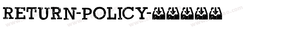 Return-Policy字体转换