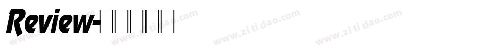 Review字体转换