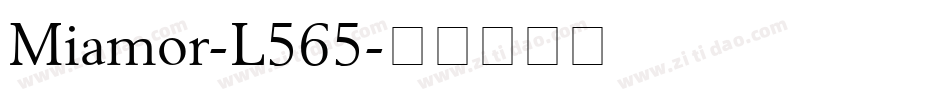 Miamor-L565字体转换