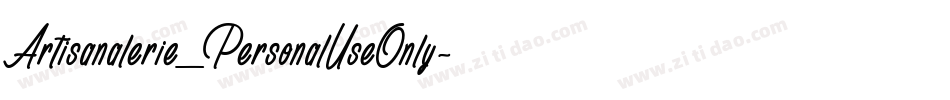 Artisanalerie_PersonalUseOnly字体转换