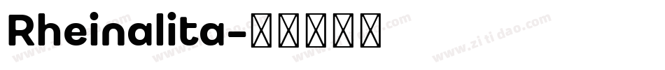 Rheinalita字体转换