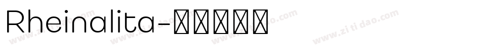 Rheinalita字体转换