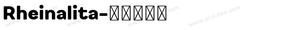Rheinalita字体转换