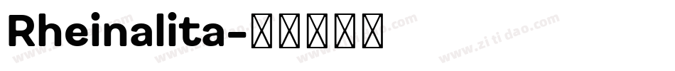 Rheinalita字体转换