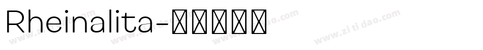 Rheinalita字体转换