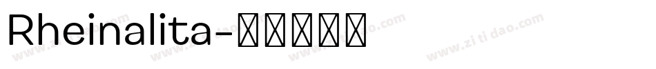 Rheinalita字体转换