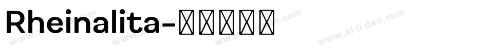 Rheinalita字体转换