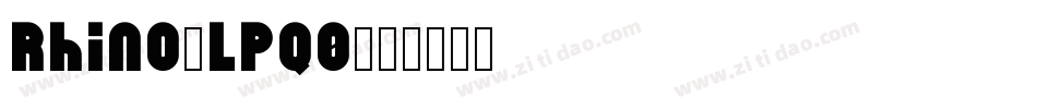 Rhino-lPq0字体转换