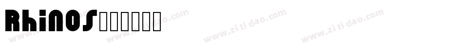 Rhinos字体转换