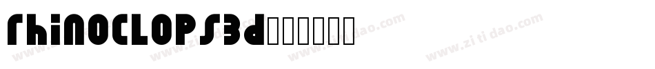 rhinoclops3d字体转换