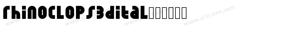 rhinoclops3dital字体转换