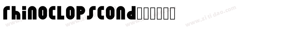 rhinoclopscond字体转换