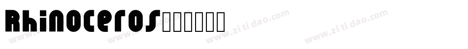 Rhinoceros字体转换