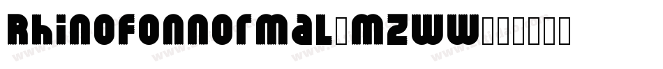 RhinofonNormal-MZww字体转换