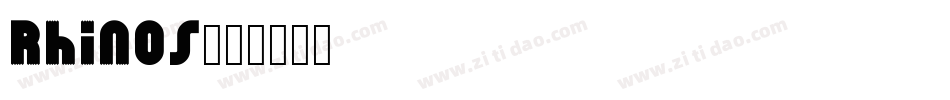 Rhinos字体转换