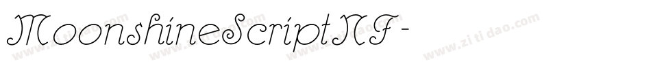 MoonshineScriptNF字体转换