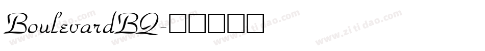 BoulevardBQ字体转换
