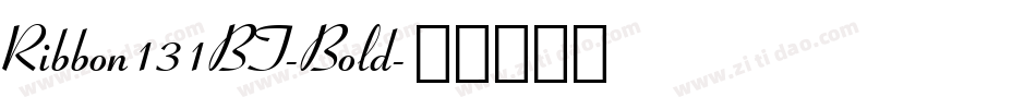 Ribbon131BT-Bold字体转换