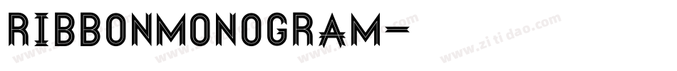RibbonMonogram字体转换