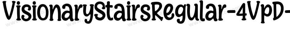 VisionaryStairsRegular-4VpD字体转换