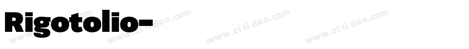 Rigotolio字体转换