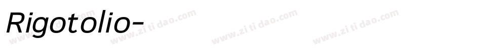 Rigotolio字体转换