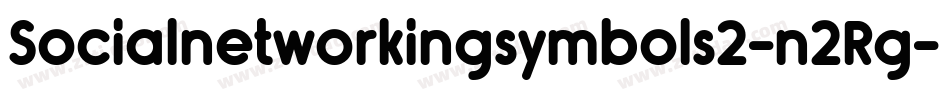 Socialnetworkingsymbols2-n2Rg字体转换