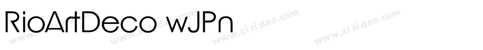 RioArtDeco-wJPn字体转换