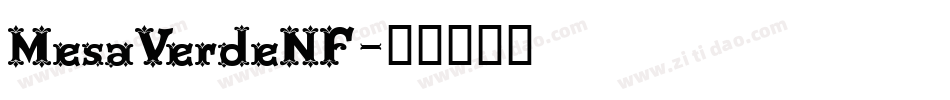 MesaVerdeNF字体转换