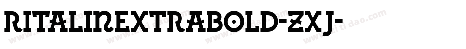 RitalinExtrabold-ZXJ字体转换
