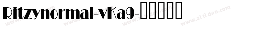 Ritzynormal-vKa9字体转换