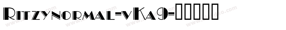 Ritzynormal-vKa9字体转换