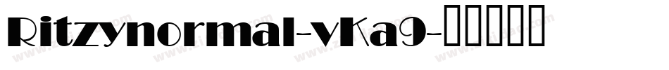Ritzynormal-vKa9字体转换