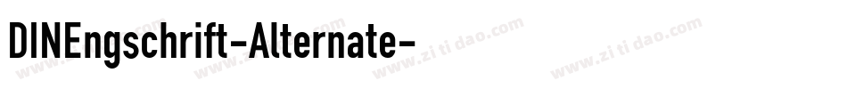 DINEngschrift-Alternate字体转换