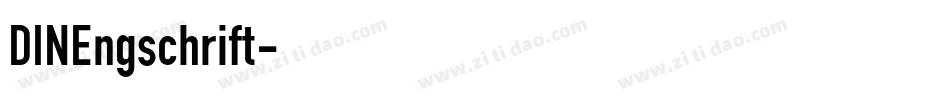 DINEngschrift字体转换