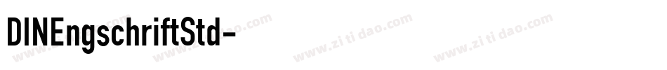 DINEngschriftStd字体转换