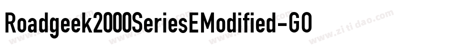 Roadgeek2000SeriesEModified-GOAA字体转换 Roadgeek2000SeriesEModified-GOAA字体转换