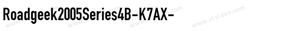 Roadgeek2005Series4B-K7AX字体转换 Roadgeek2005Series4B-K7AX字体转换