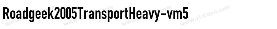 Roadgeek2005TransportHeavy-vm5Z字体转换