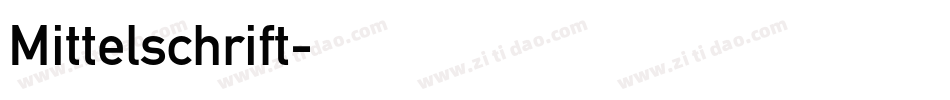 Mittelschrift字体转换