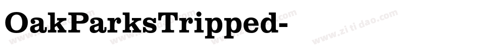 OakParksTripped字体转换